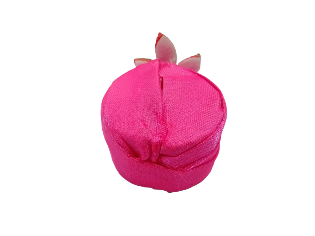 laddu gopal size 6 number pagdi pink