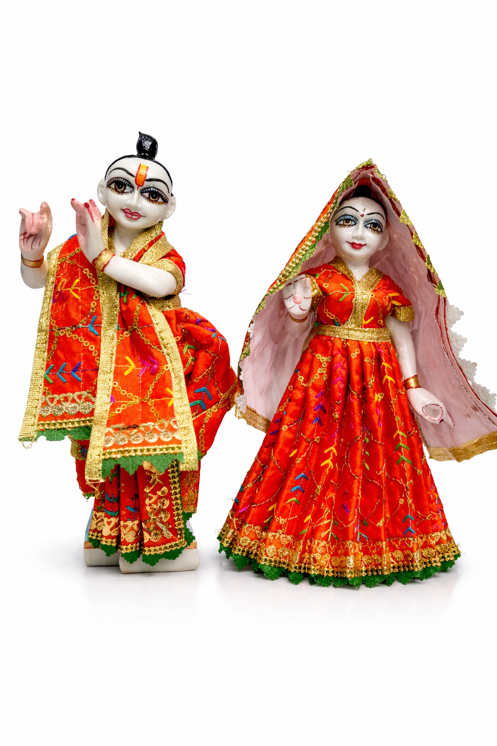 radha krishna poshak suitable for 9 inch radha krishna murti