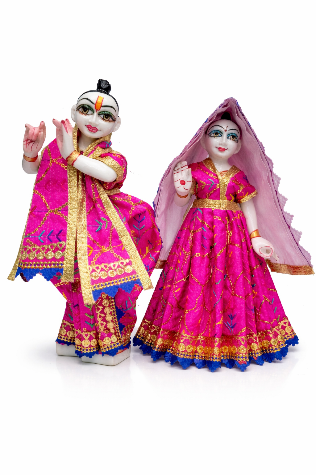 radha krishna poshak suitable for 9 inch radha krishna murti