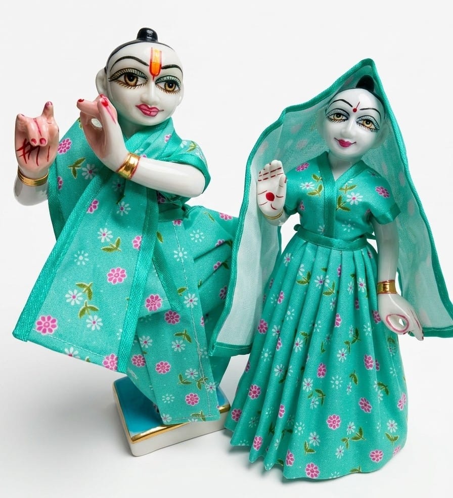 radha krishna summer cotton dress suitable for 9 inch idol