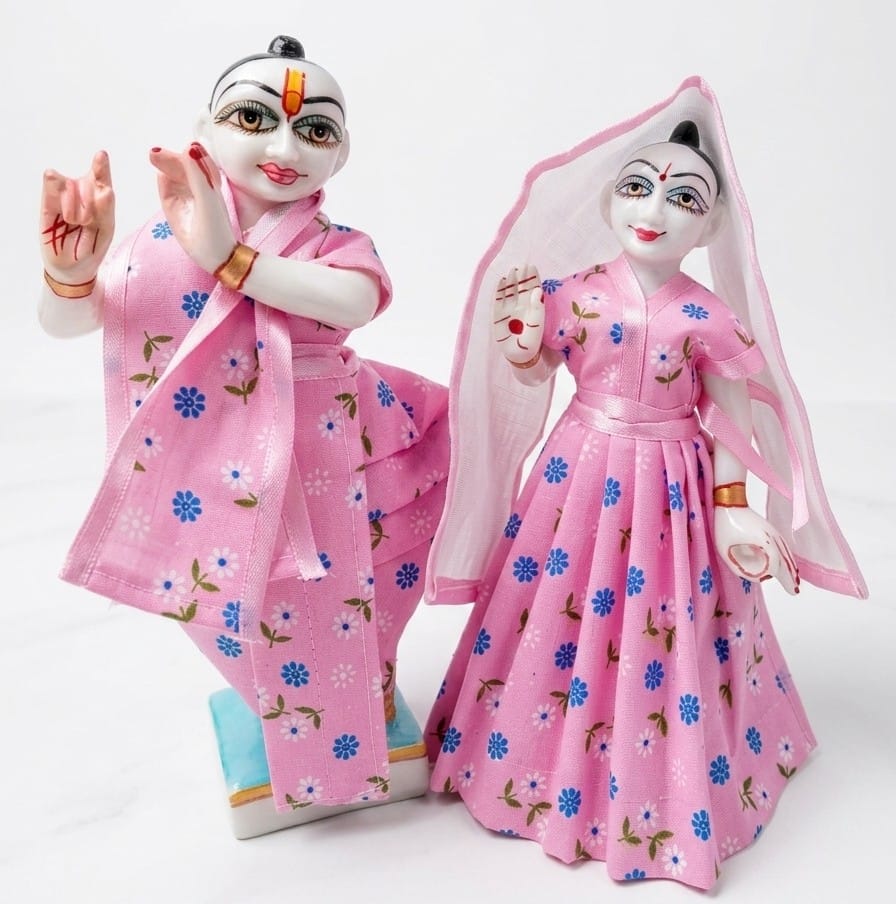 radha krishna summer cotton dress suitable for 9 inch idol