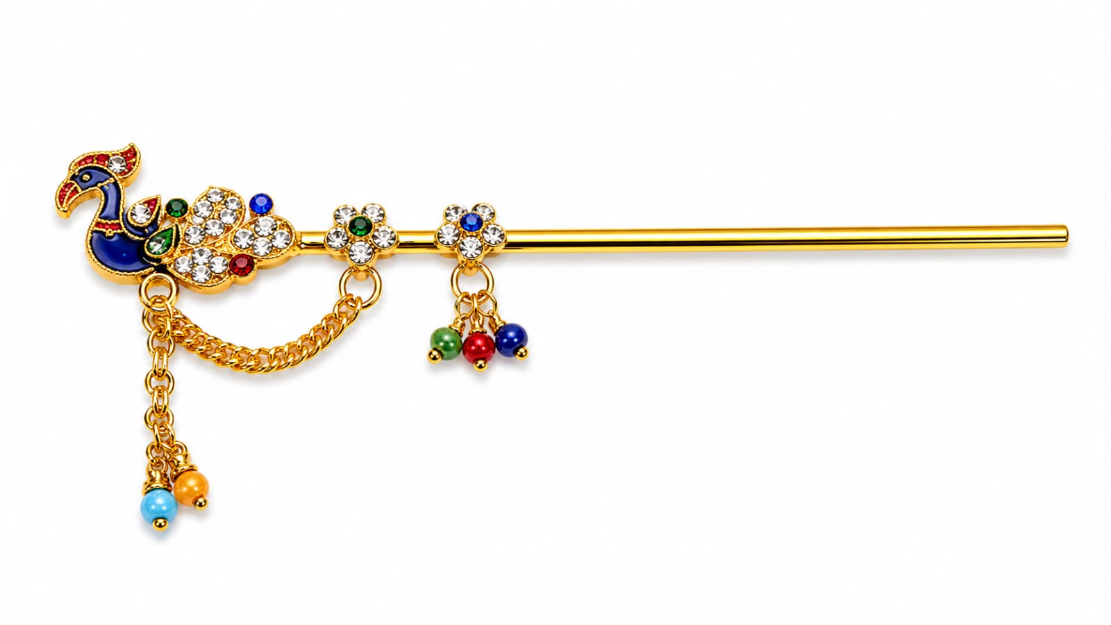 mor design bansuri 5 inch for laddu gopal kanha ji shringar peacock design flute