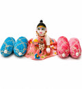Laddu Gopal, Kanha Ji, Thakur Singhasan Pillow Takiya Set