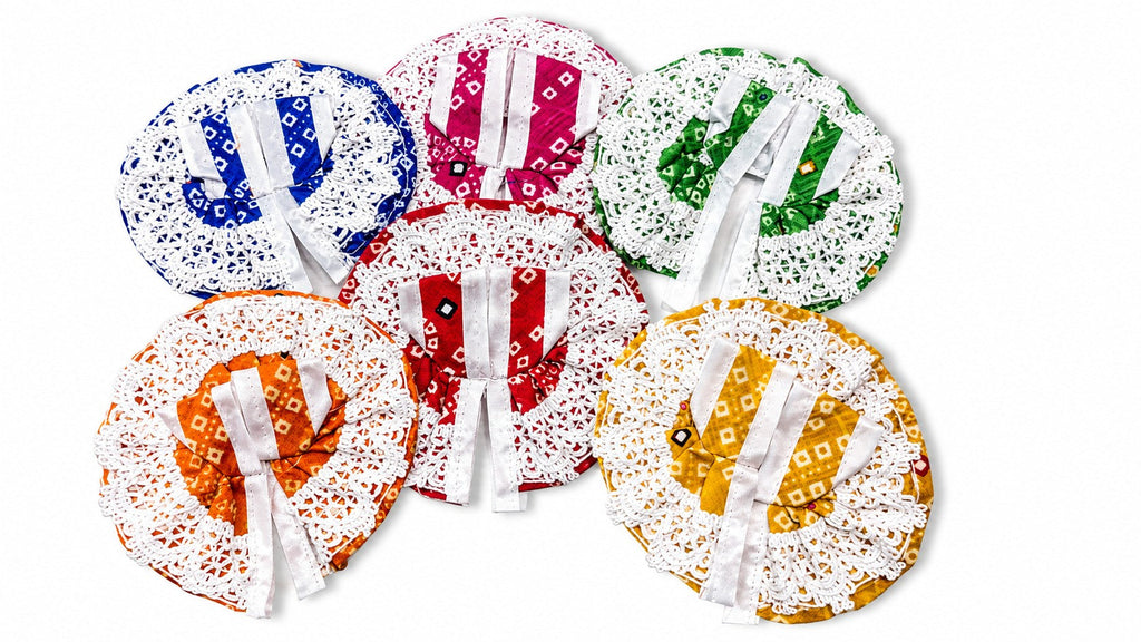 vrindavan e store pack of 6 size 0 number summer soft cotton dress for laddu gopal 1