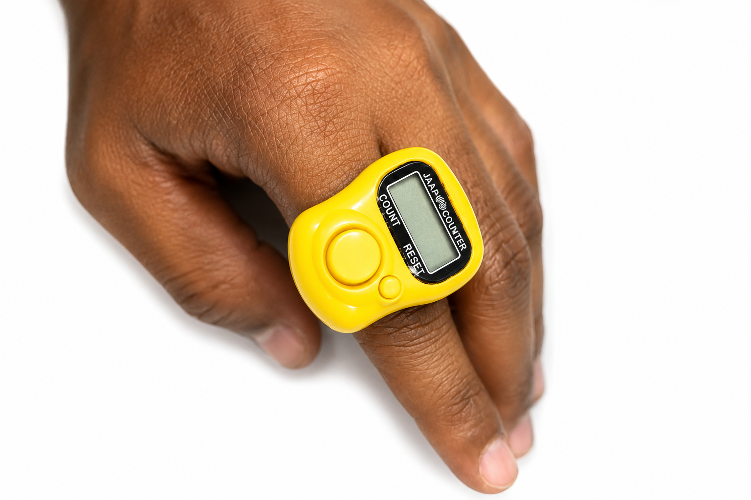 Digital Naam Japa Counter Finger Ring | Electronic Tally Counter for Chanting Mantra, Jaap & Meditation | Portable Finger Counter for Hare Krishna, Radhe Radhe, Mala Counting