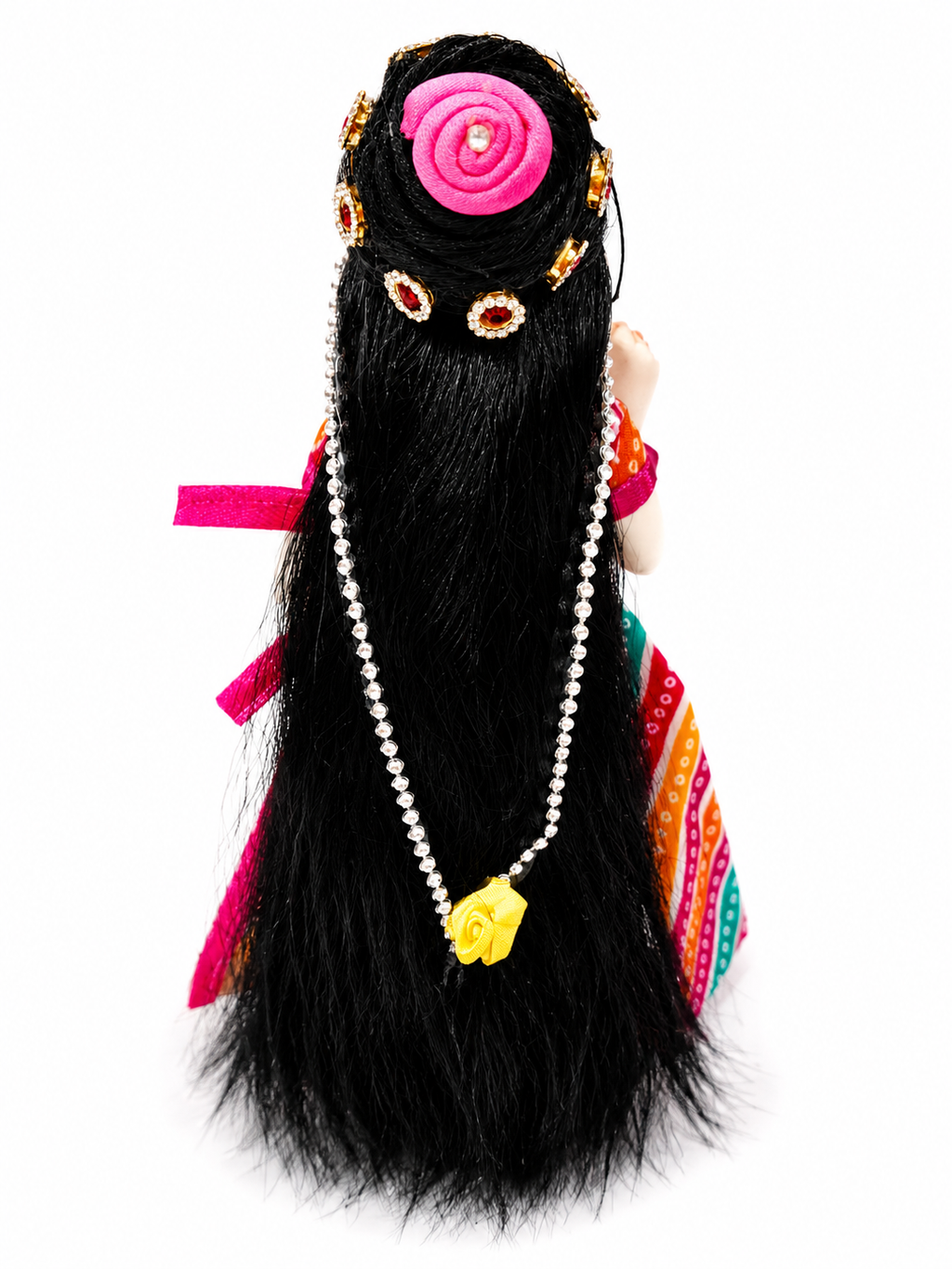Radha Rani Hair Wig for Sringar 9 Inch Radha Rani, Durga Maa