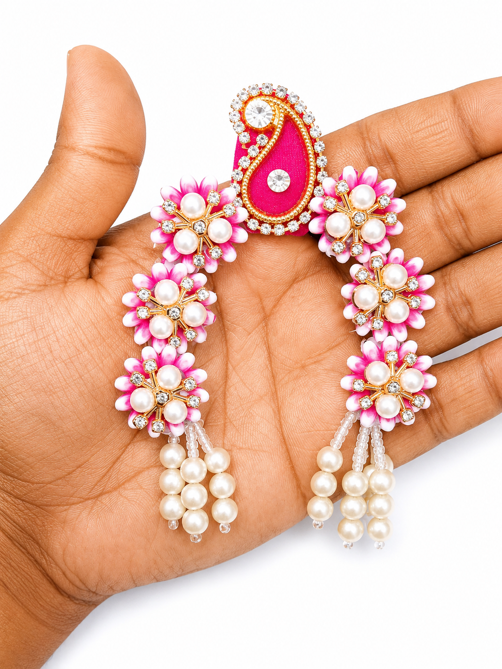 12 Inch Radha Rani, Durga Maa Chandrika Pink for Sringar Deity Dressing