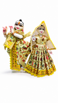 Premium Handmade Radha Krishna Poshak for 9 Inch Murti – Embroidered Festival Dress Set