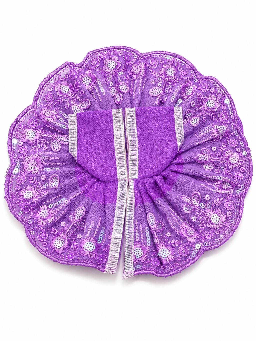 Laddu Gopal Dress Size 4 Number Color Purple