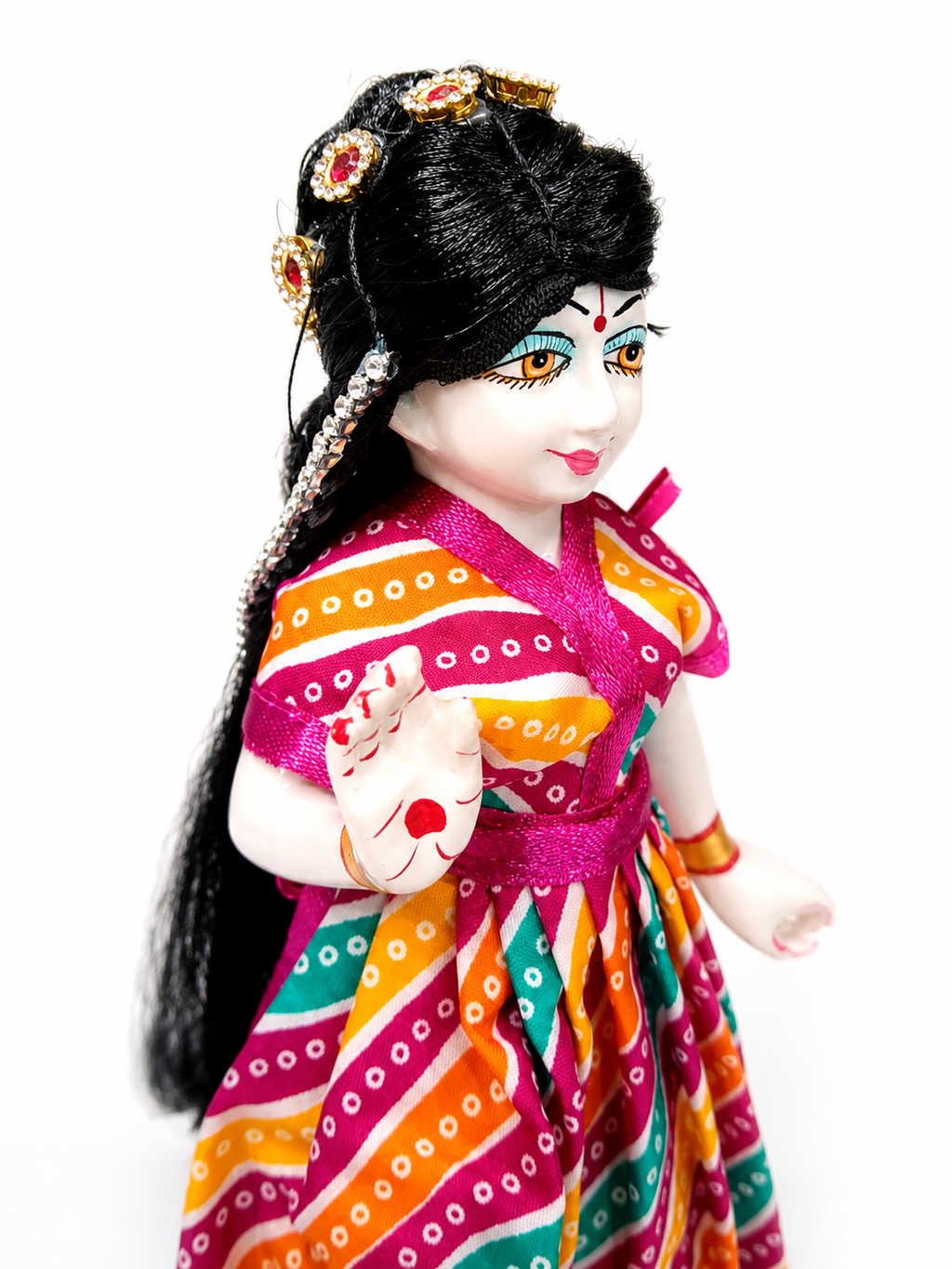 Radha Rani Hair Wig for Sringar 9 Inch Radha Rani, Durga Maa
