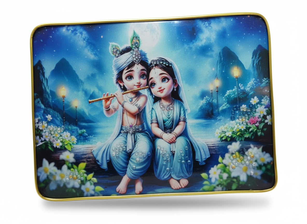 radha krishna photo frame 12x9 inch 1