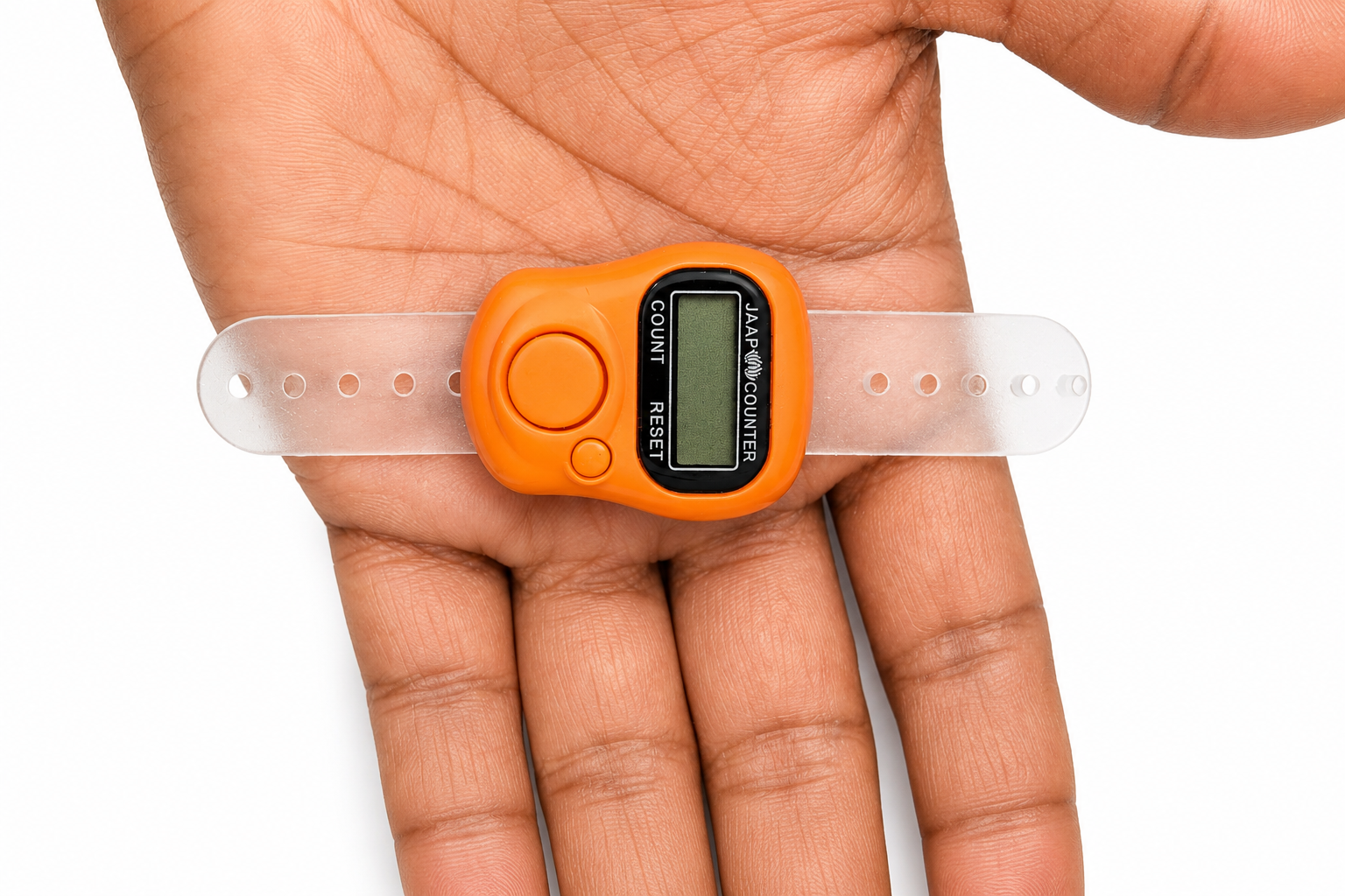 Digital Naam Japa Counter Finger Ring | Electronic Tally Counter for Chanting Mantra, Jaap & Meditation | Portable Finger Counter for Hare Krishna, Radhe Radhe, Mala Counting