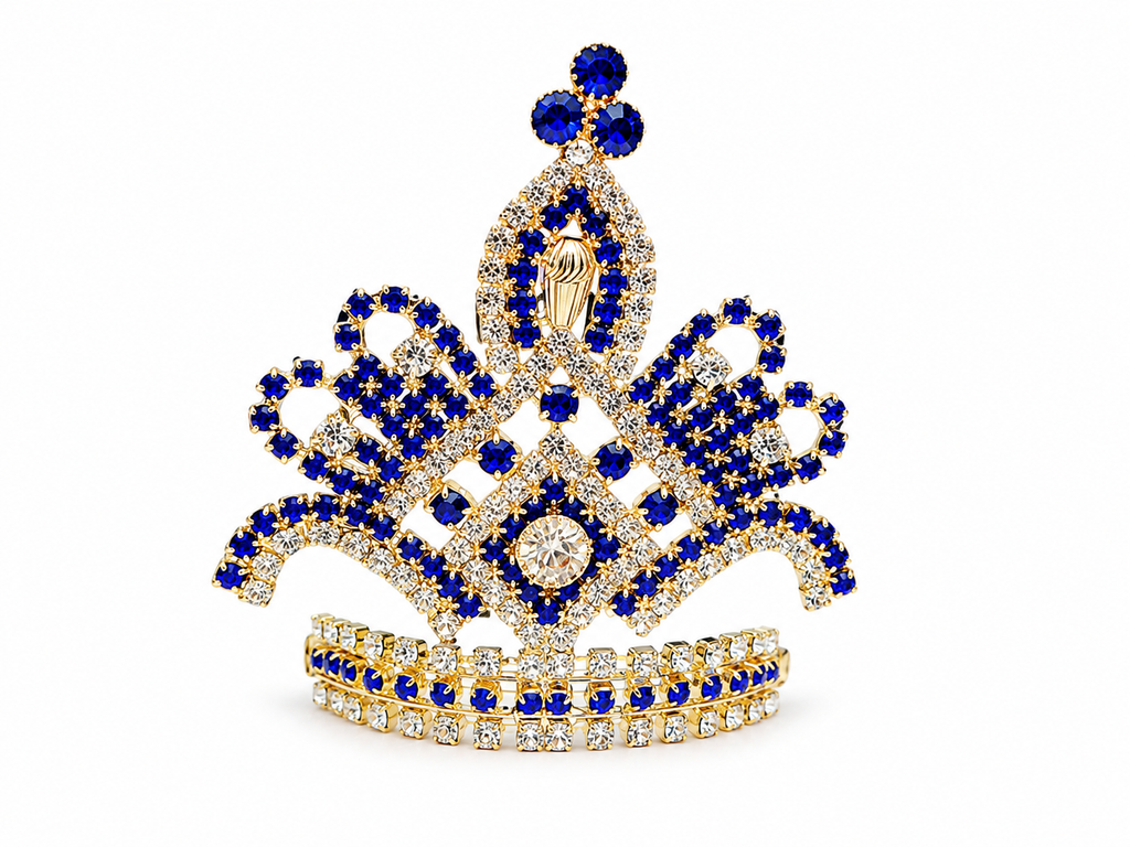 premium stone studded laddu gopal mukut for 5 6 7 8 number idol royal designer kanha ji crown bal gopal shringar mukut 1