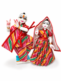 radha krishna cotton dress for 9 inch idol multicolor traditional poshak set for laddu gopal radha krishna murti handmade fancy vastra