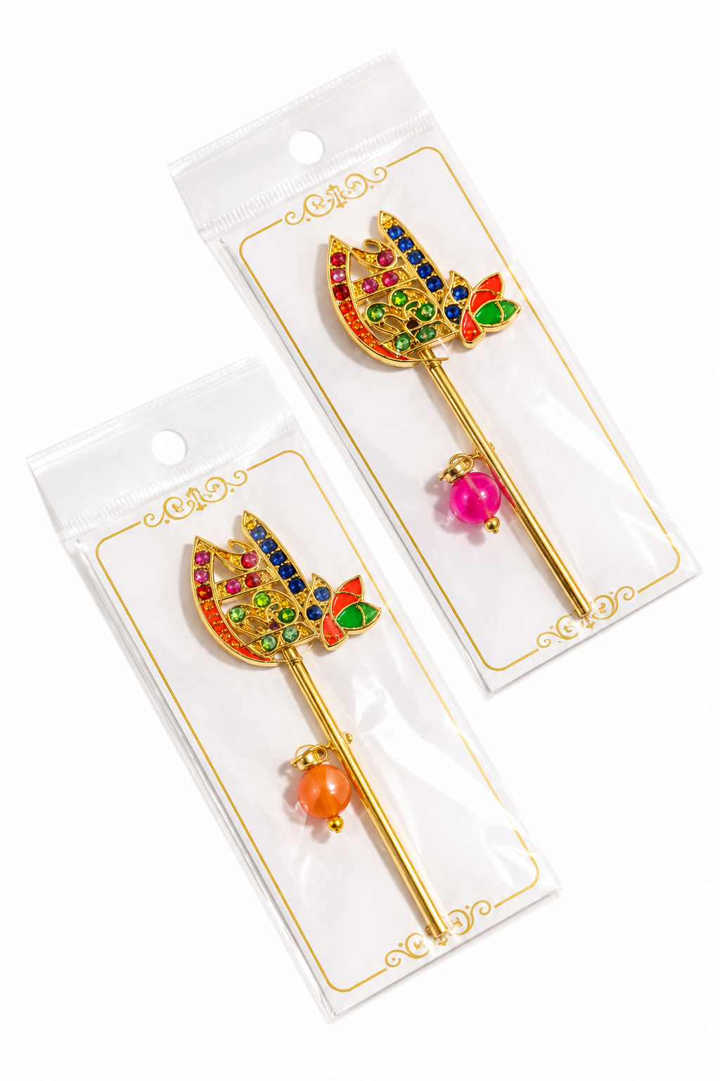 Pack of 2 Radhe Radhe Bansuri 2.25 Inch with packaging