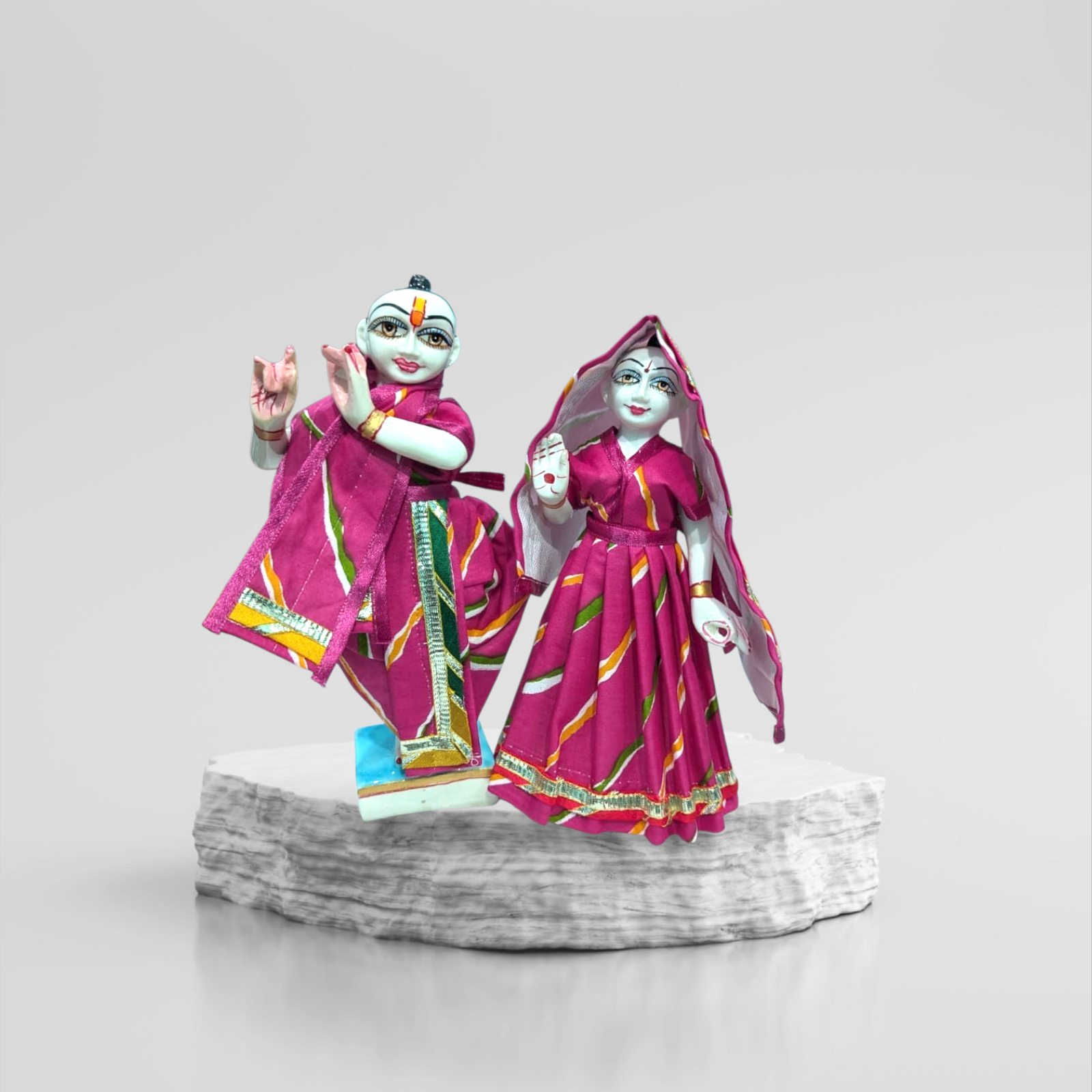 cotton dress for 9 inch radha krishna murti