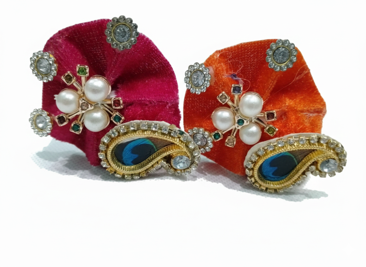 pack of 2 laddu gopal pagdi size 0