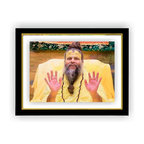 premanand baba photo frame 12x8 inch