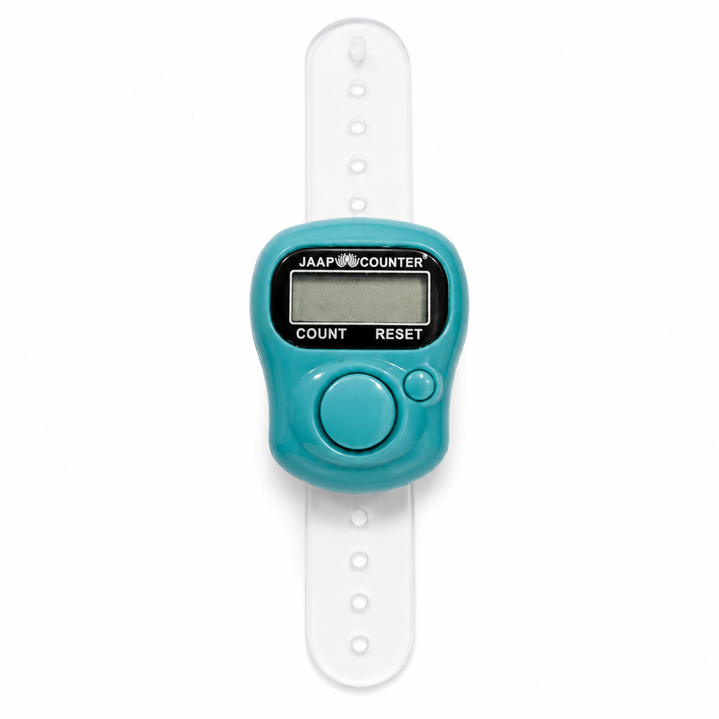 Digital Naam Japa Counter Finger Ring | Electronic Tally Counter for Chanting Mantra, Jaap & Meditation | Portable Finger Counter for Hare Krishna, Radhe Radhe, Mala Counting