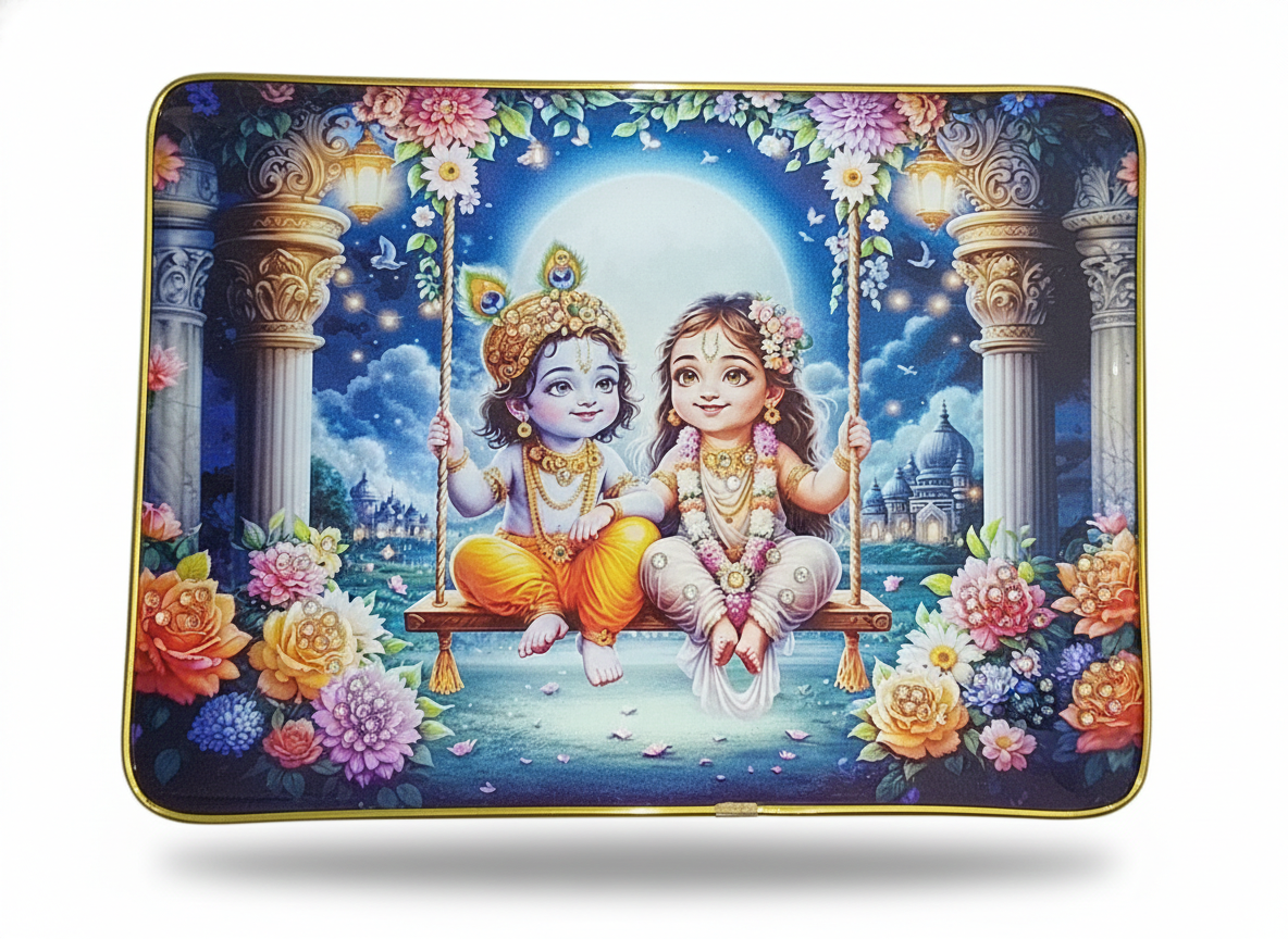 radha krishna photo frame 12x9 inch 2