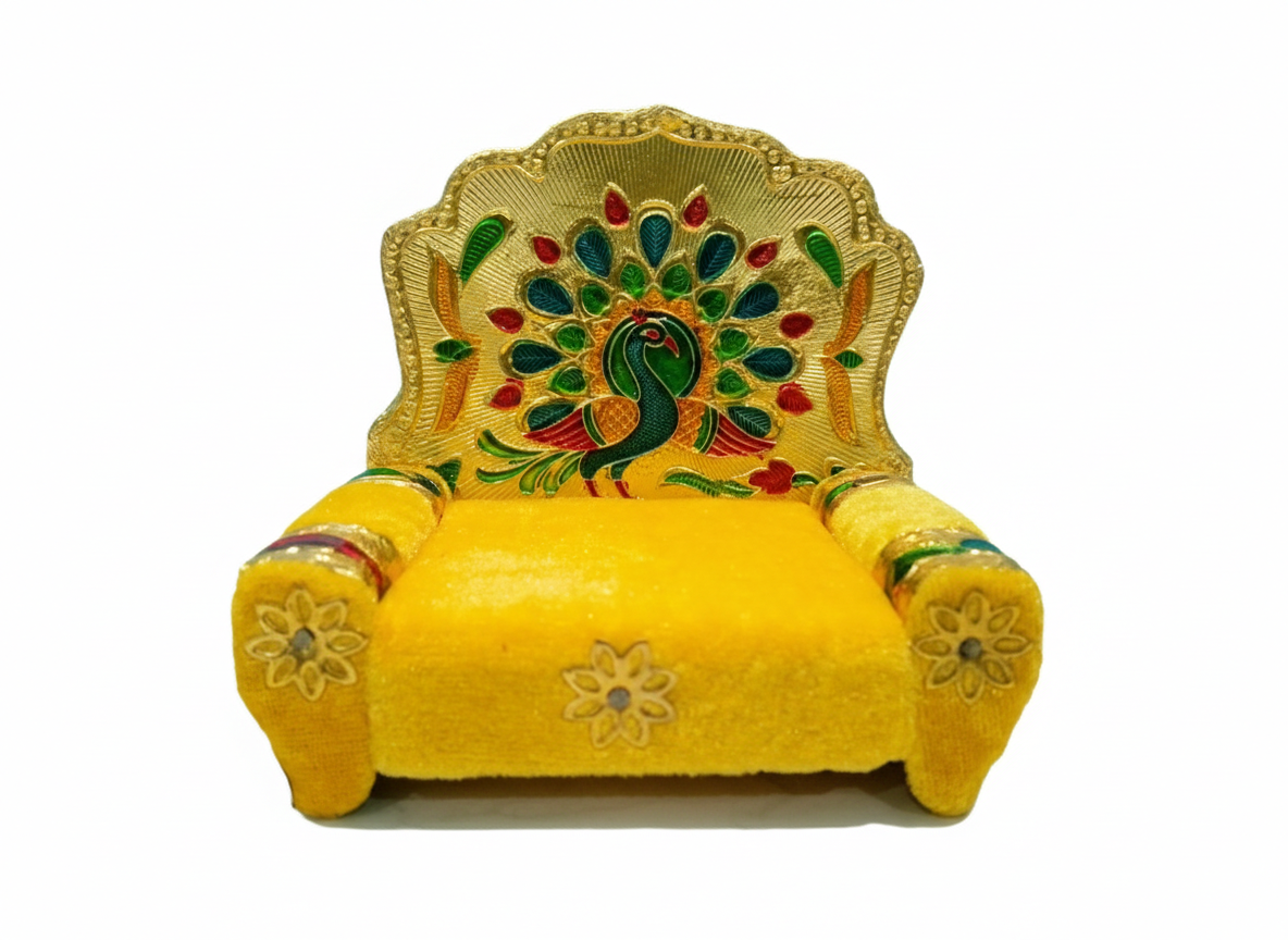 singhasan for gopal ji size 0 1 2 yellow