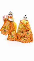 vrindavan e store radha krishna poshak for 10 inch idol premium embroidery work dress set for laddu gopal radha krishna murti designer handmade fancy vastra 3