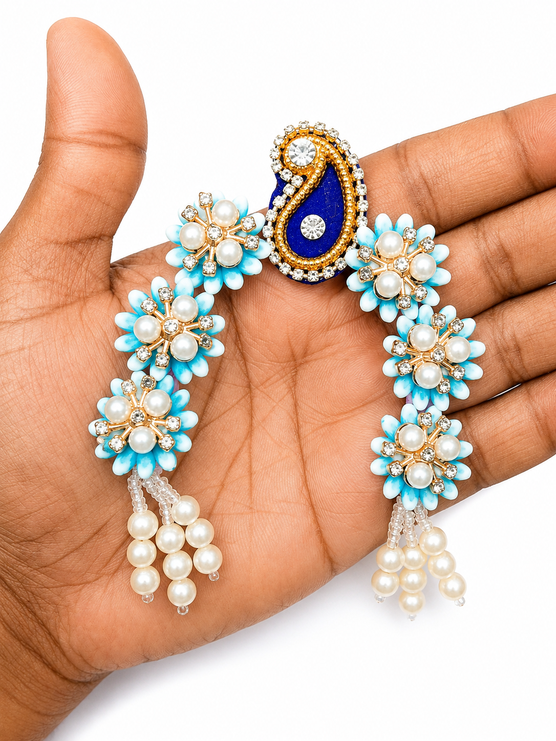 12 Inch Radha Rani, Durga Maa Chandrika Skyblue Color for Sringar Deity Dressing